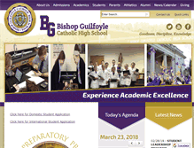 Tablet Screenshot of bishopguilfoyle.org